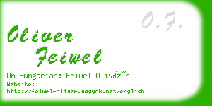 oliver feiwel business card